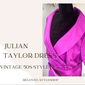 Vintage Julian Taylor New York Dress Purple
